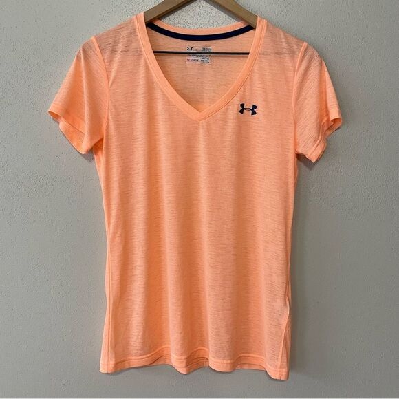 Under Armour Peach Loose Fitted Performance Shirt - Size: Small - Picture 1 of 9